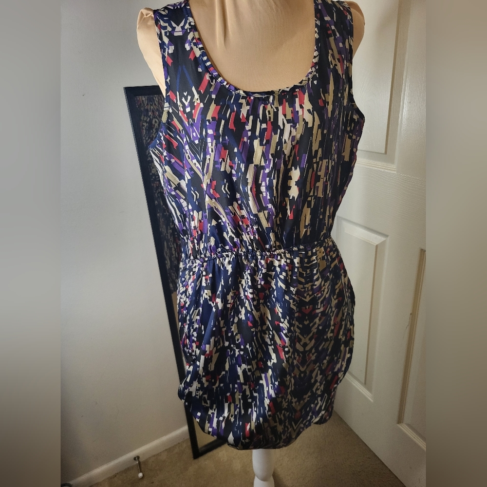 Romeo & Juliet Couture - Multicolored Sleeveless Dress, Size L